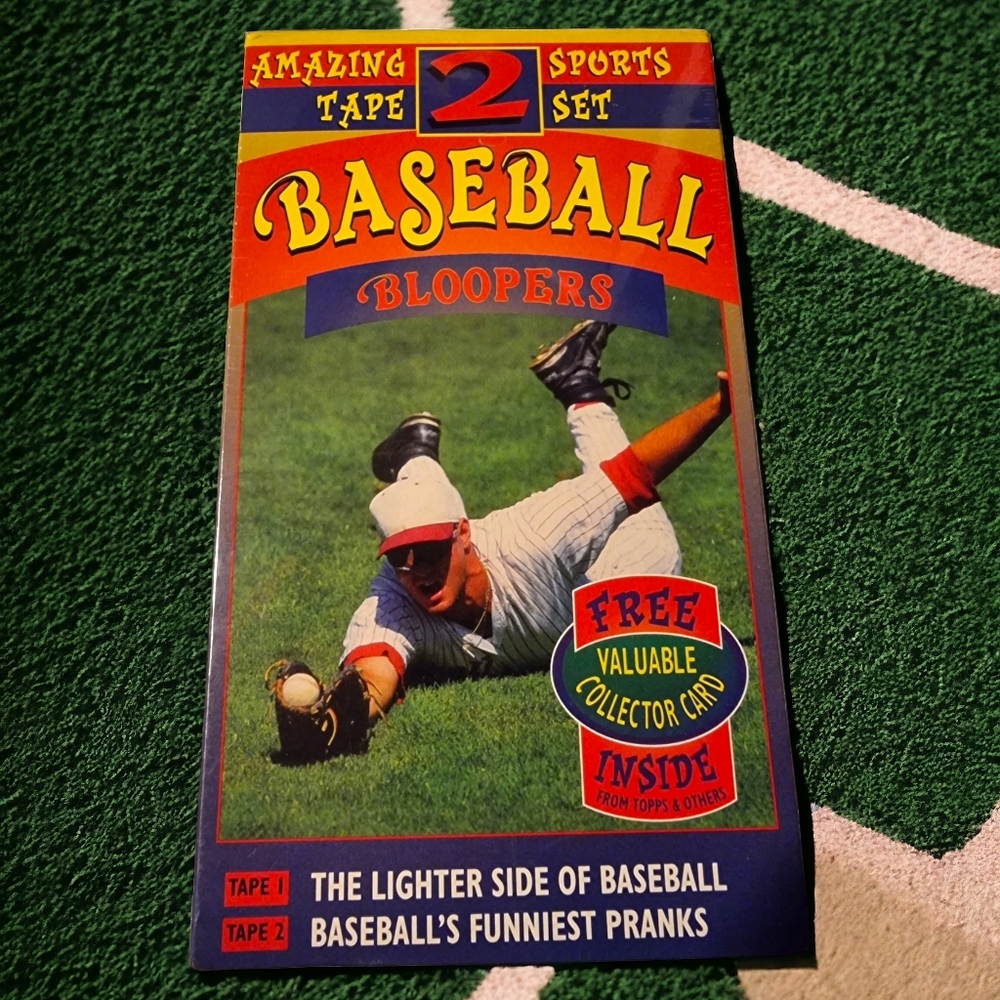 🆕️ Baseball Bloopers 2 VHS Boxed Set Vintage 1994